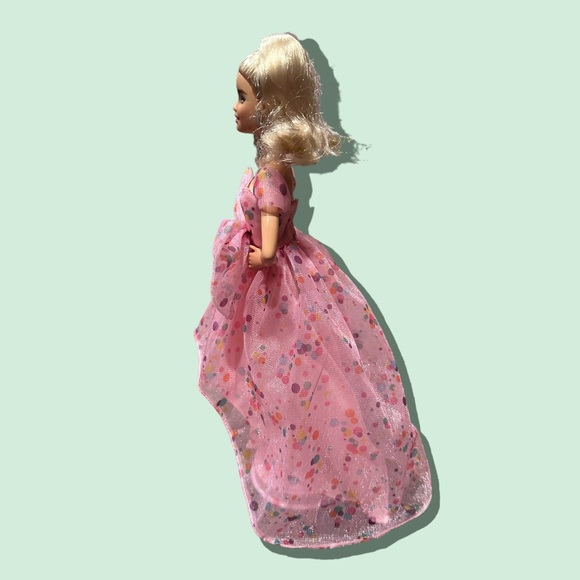 Barbie Birthday Wishes Barbie Signature Doll Blonde Hair Pink Dress With Stand - Picture 6 of 12